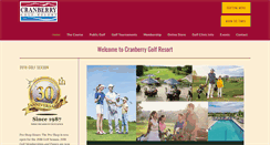 Desktop Screenshot of golfcranberry.com